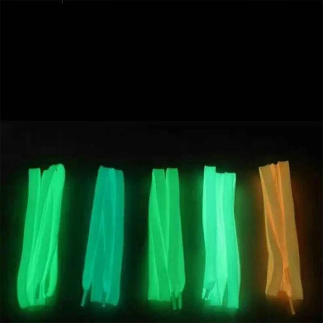 Functional Yarn Glows in The Dark 75D/36f DTY Phosphorescent Effect Ribbon Yarn